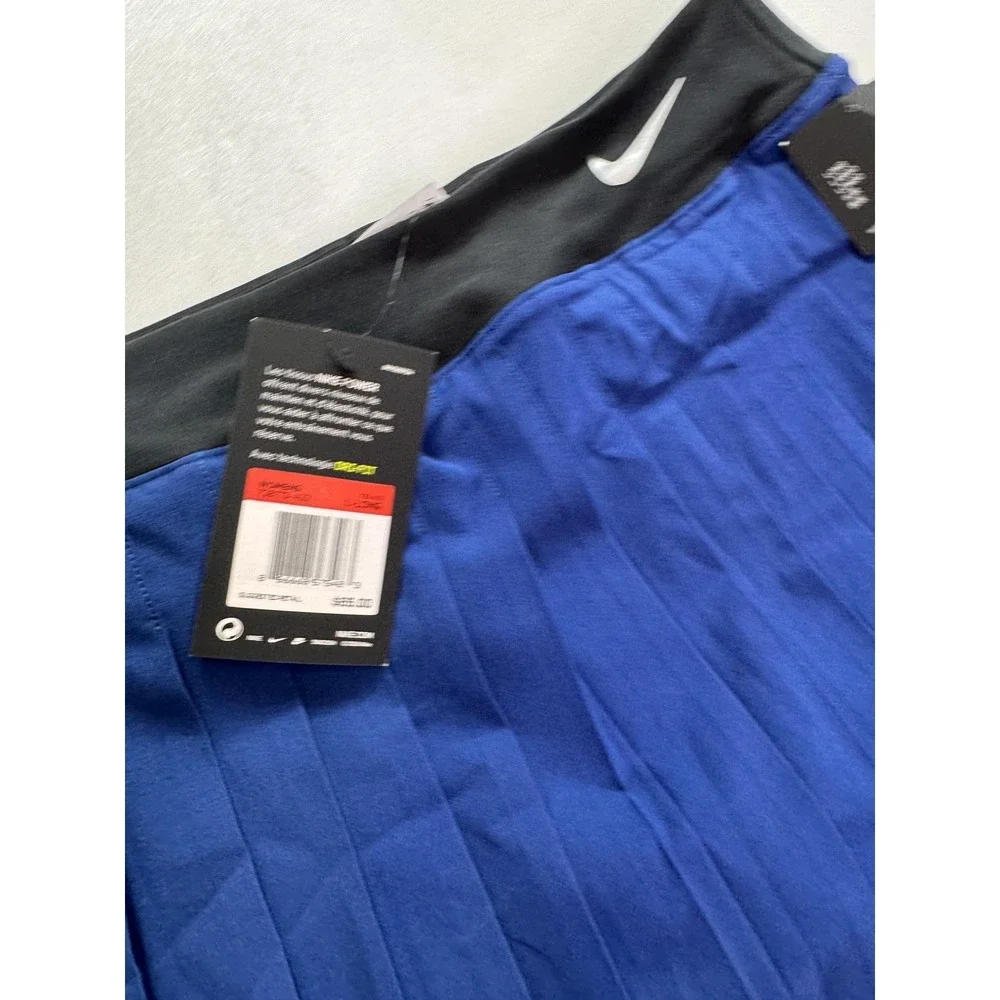 Nike Skort Womens Large Blue Dri-FIT Pleated Tennis Power Built In Shorts NWT